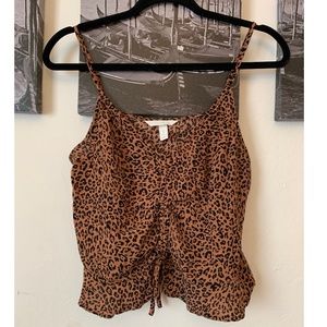 Leopard Print Crop Top